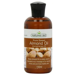 زيت اللوز الحلو النقي 150 مل - Natures Aid Pure Sweet Almond Oil 150 ml