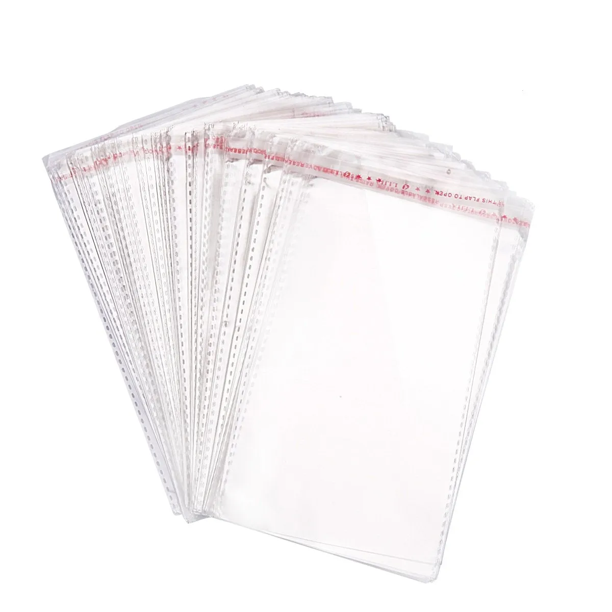 125mmx250mm 40um (100pcs) - Self Sealing Cellophane Resealable Poly Bags