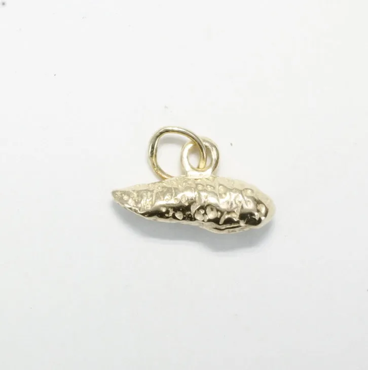14kt Solid Gold Sweet Potato Charm for her charm bracelet