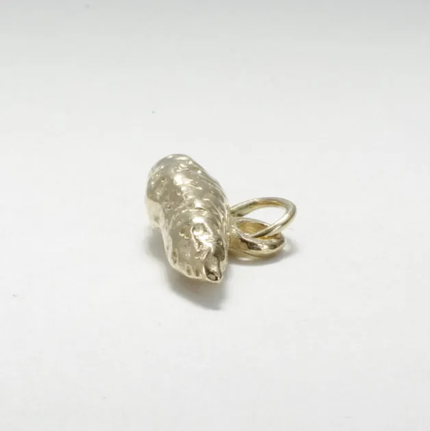 14kt Solid Gold Sweet Potato Charm for her charm bracelet