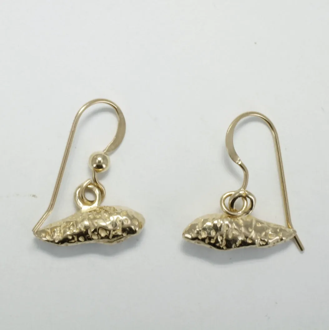 14kt Yellow Gold Sweet Potato Dangle Earrings