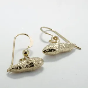 14kt Yellow Gold Sweet Potato Dangle Earrings