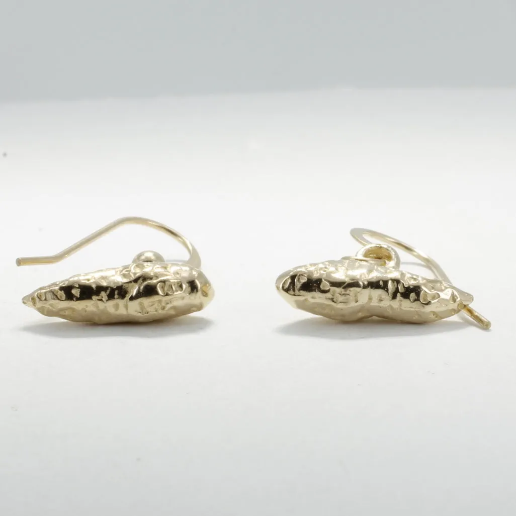 14kt Yellow Gold Sweet Potato Dangle Earrings