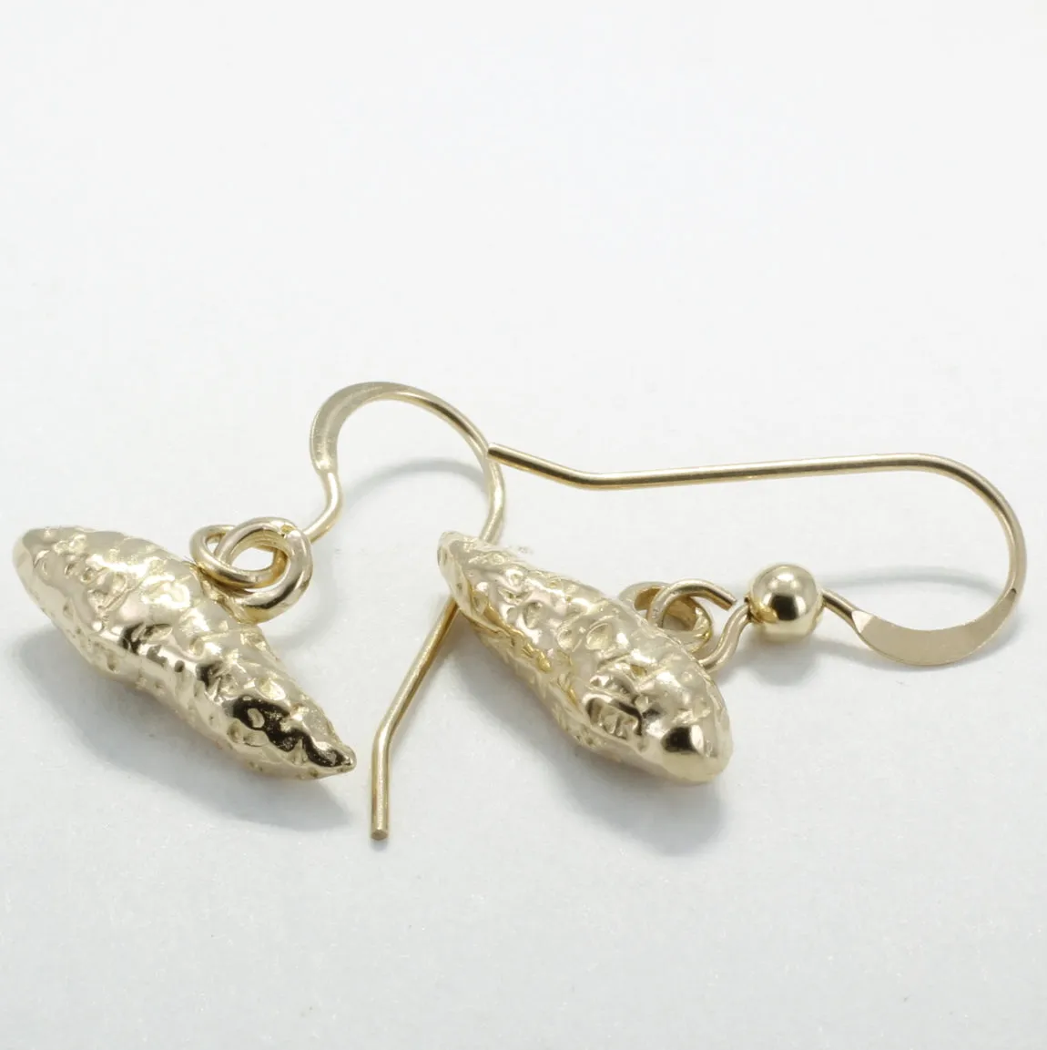 14kt Yellow Gold Sweet Potato Dangle Earrings