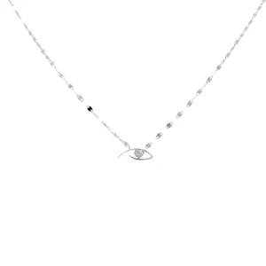 14kw 1.3gr evil eye necklace