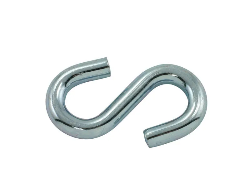 2-1/2" X 0.250 Bright Zinc "S" Hook, 50