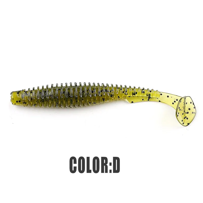 2022 supercontinent new t tail 51mm/76mm/101mm predator&#39;s soft lure, artificial lure for bass fishing With salt add fishy smel