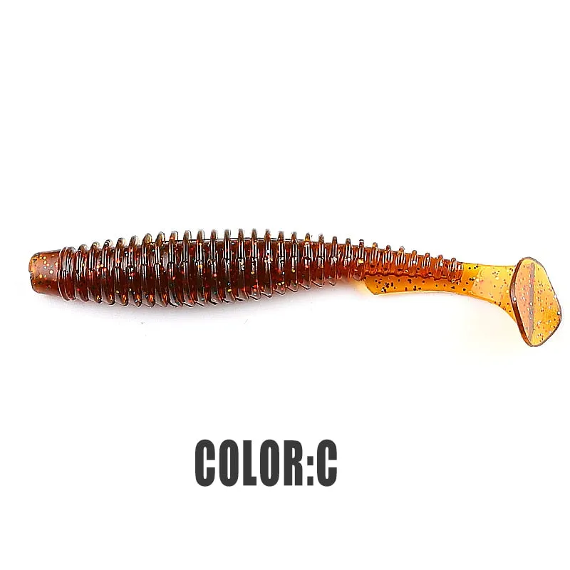 2022 supercontinent new t tail 51mm/76mm/101mm predator&#39;s soft lure, artificial lure for bass fishing With salt add fishy smel