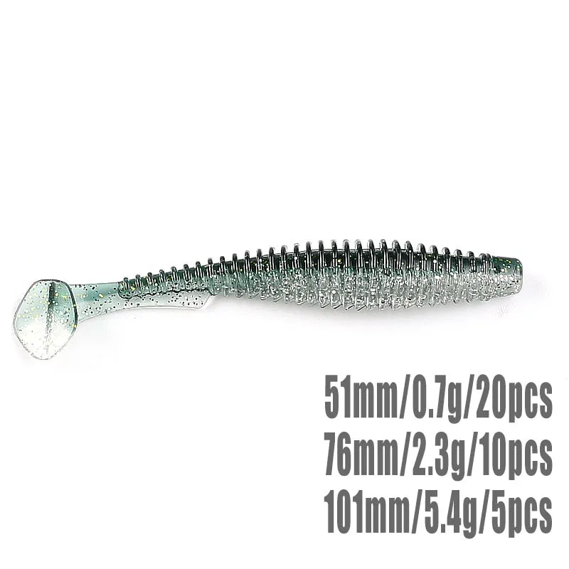 2022 supercontinent new t tail 51mm/76mm/101mm predator&#39;s soft lure, artificial lure for bass fishing With salt add fishy smel