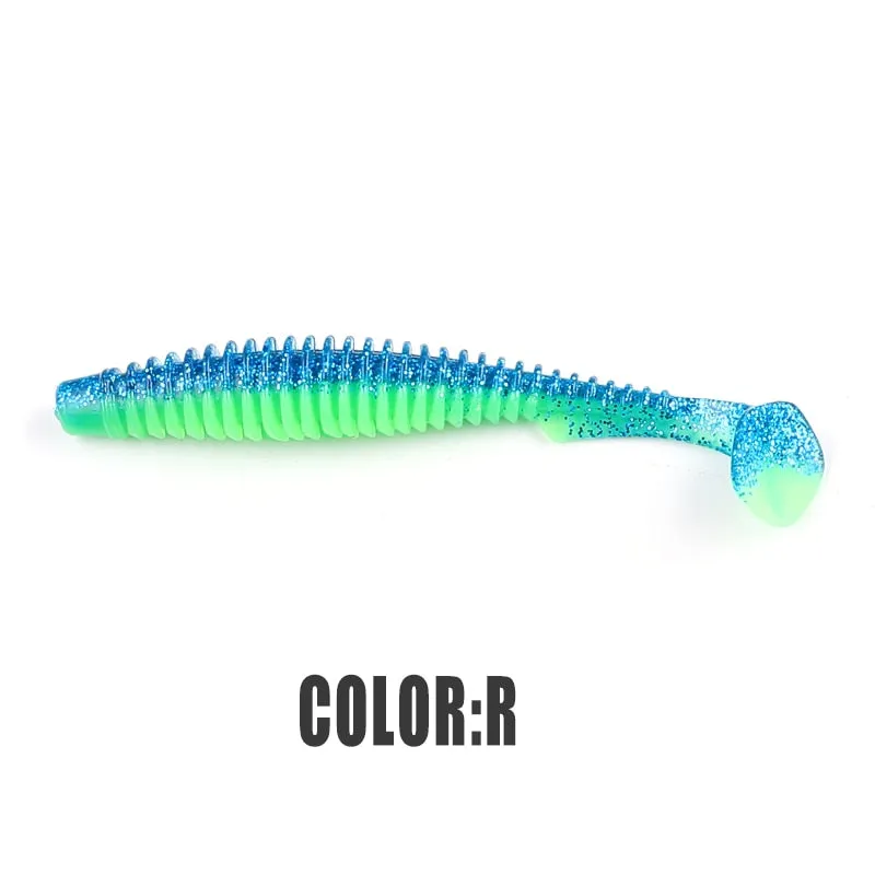2022 supercontinent new t tail 51mm/76mm/101mm predator&#39;s soft lure, artificial lure for bass fishing With salt add fishy smel