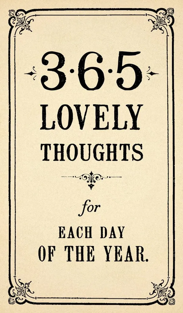 365 Lovely Thoughts Notepad