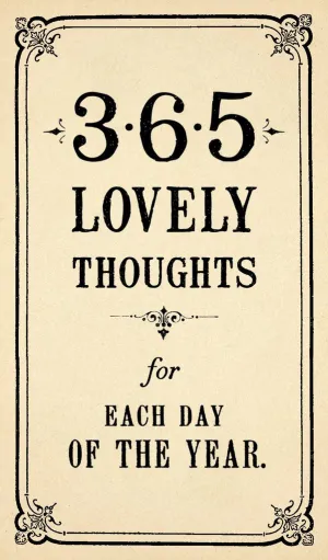 365 Lovely Thoughts Notepad