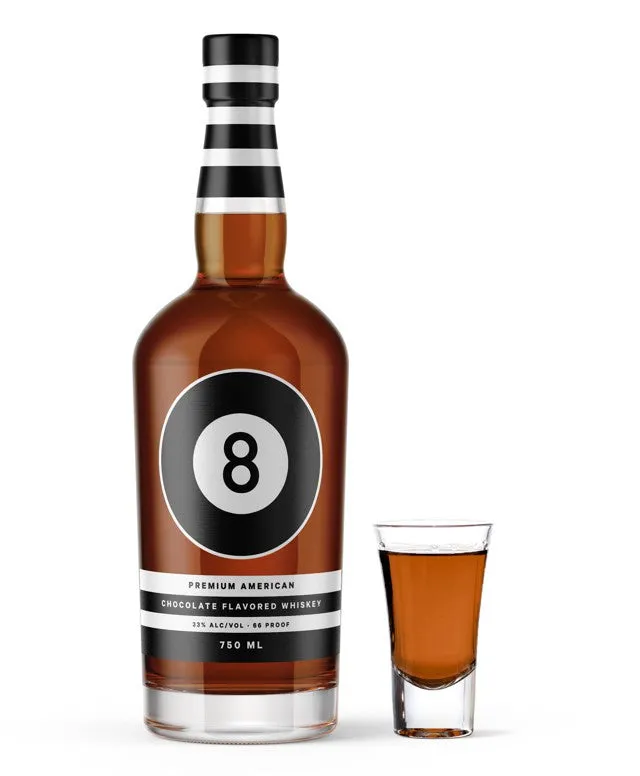 8 Ball Premium American Chocolate Whiskey 750 ml