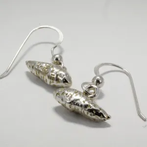 925 Sterling Silver Sweet Potato Dangle Earrings