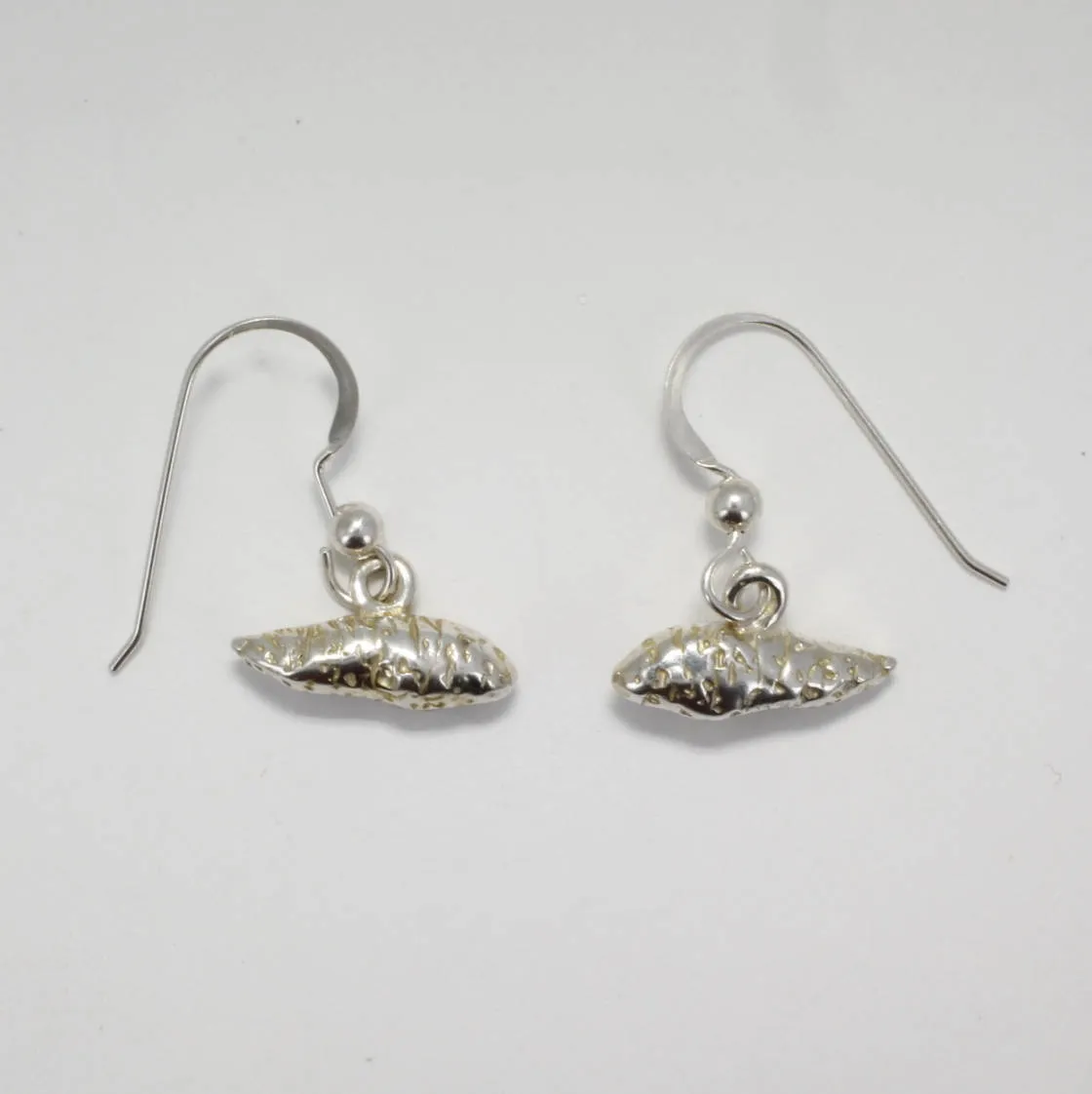 925 Sterling Silver Sweet Potato Dangle Earrings