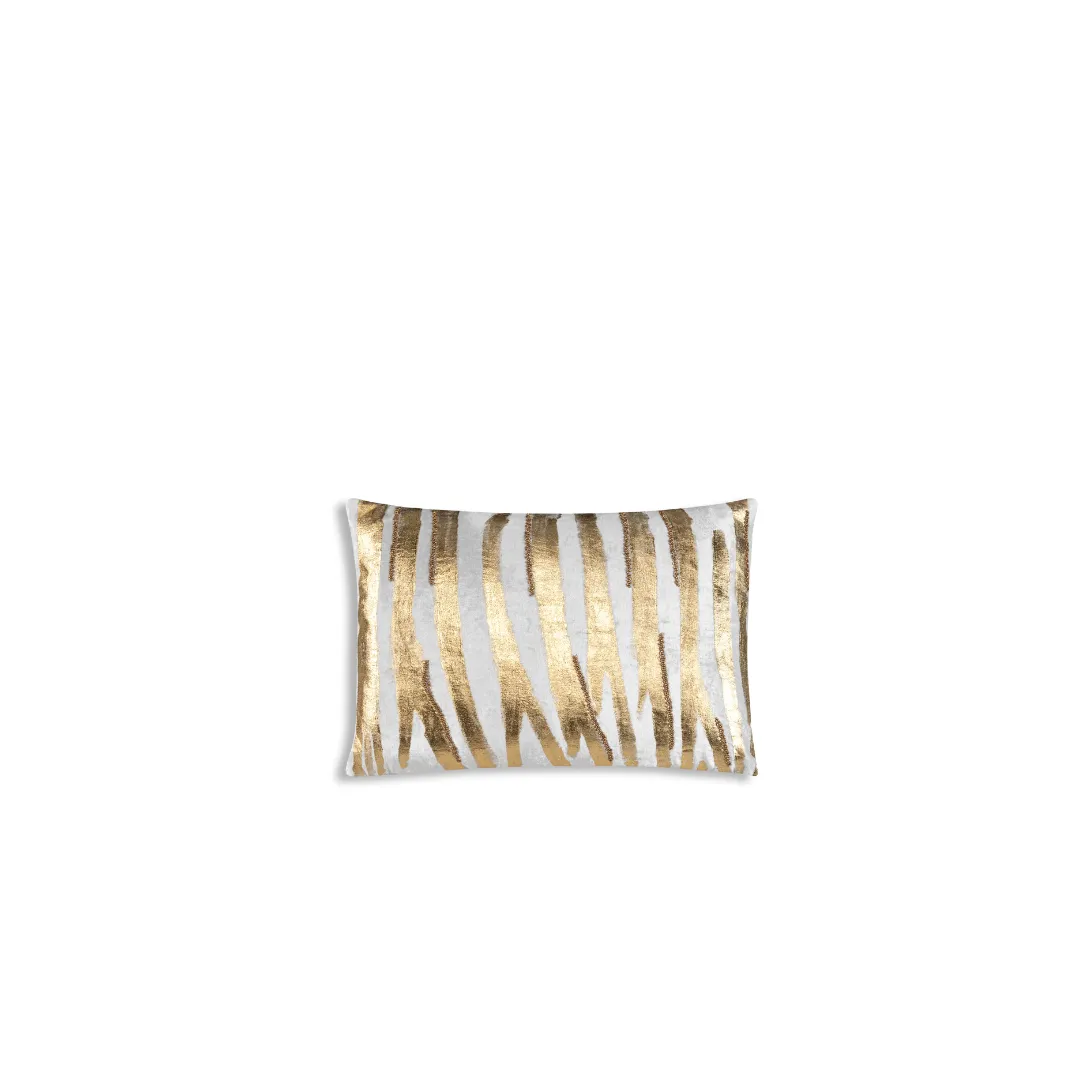 ADELE AQUA GOLD VELVET PILLOW