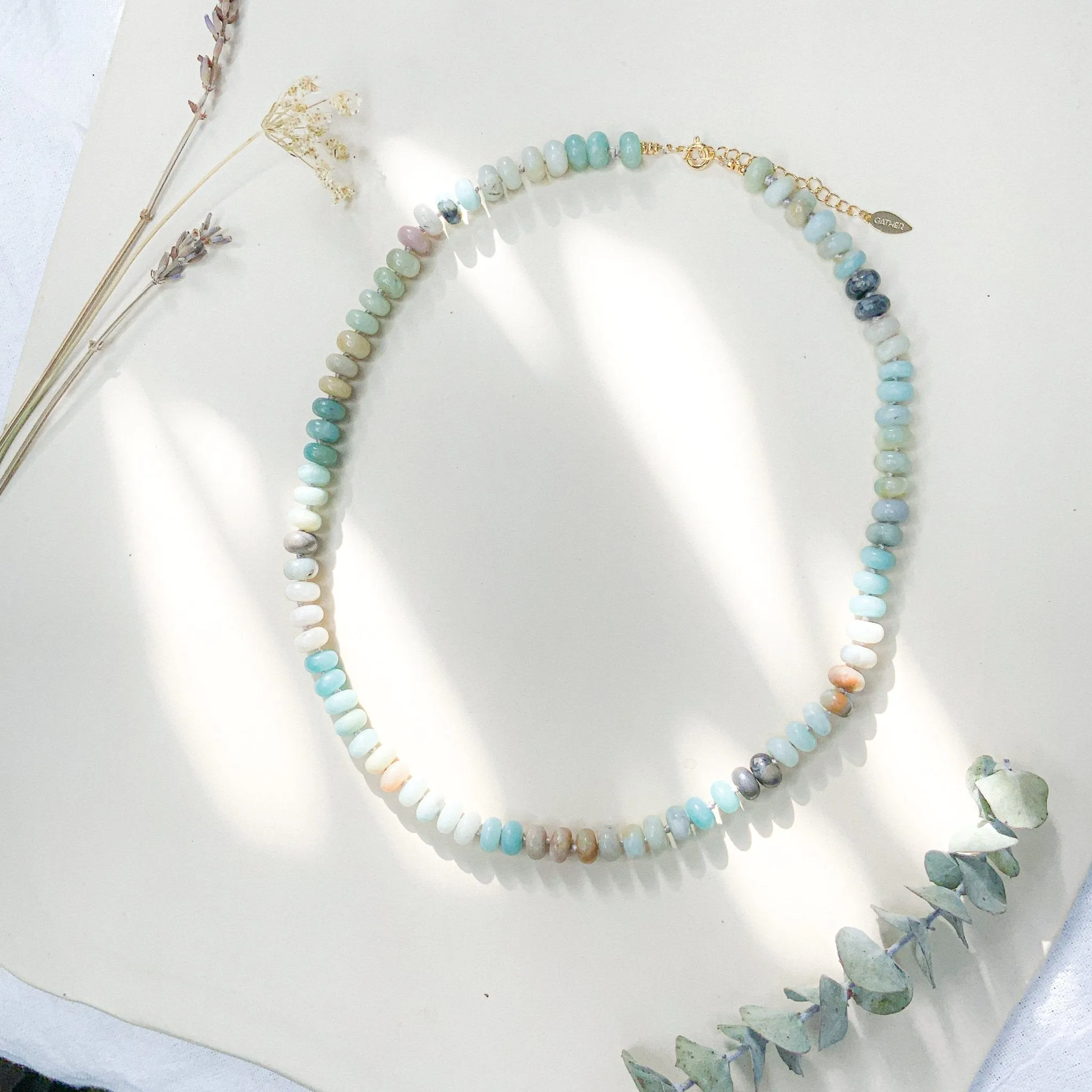 Amazonite Candy Bead Necklace