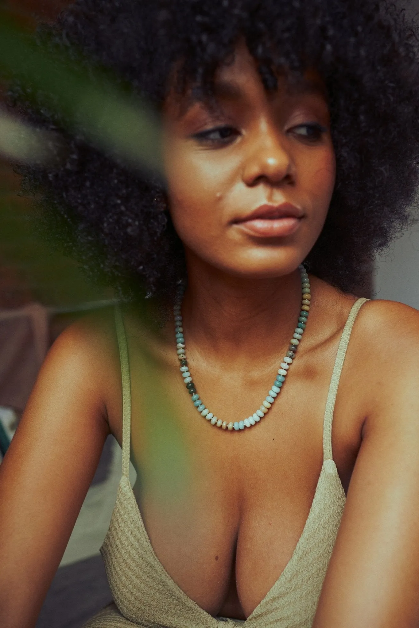 Amazonite Candy Bead Necklace