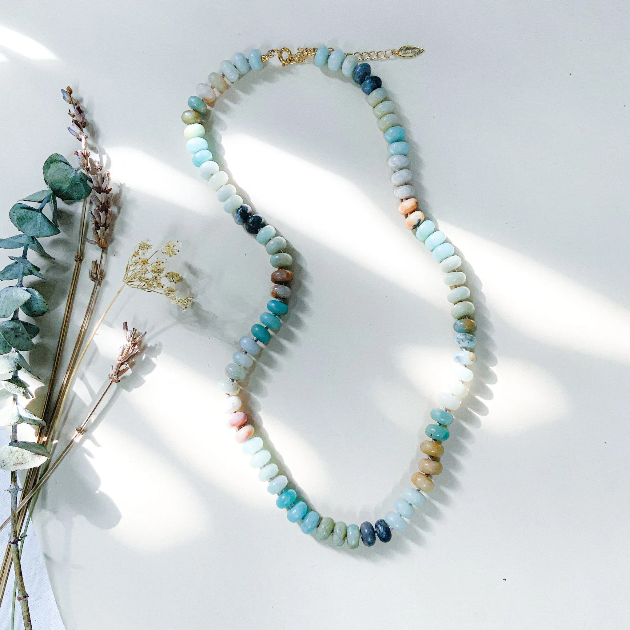 Amazonite Candy Bead Necklace
