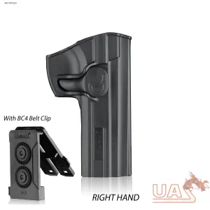 Amomax Holster fits CZ 75 Shadow 1 SP-01 series with MOLLE & Belt Clip - Black