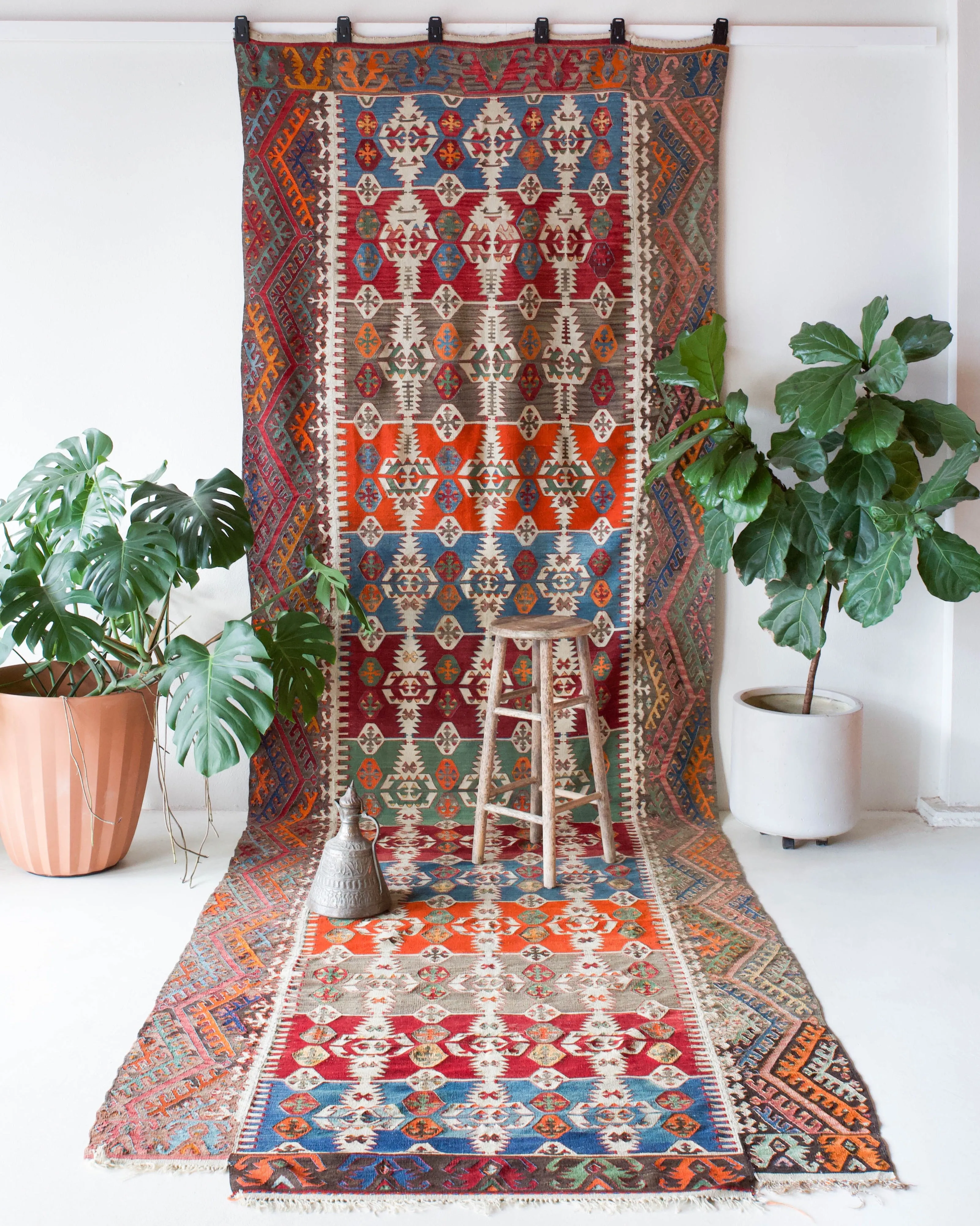 Antique Konya Hotamis Kilim Rug 5'5"x17'