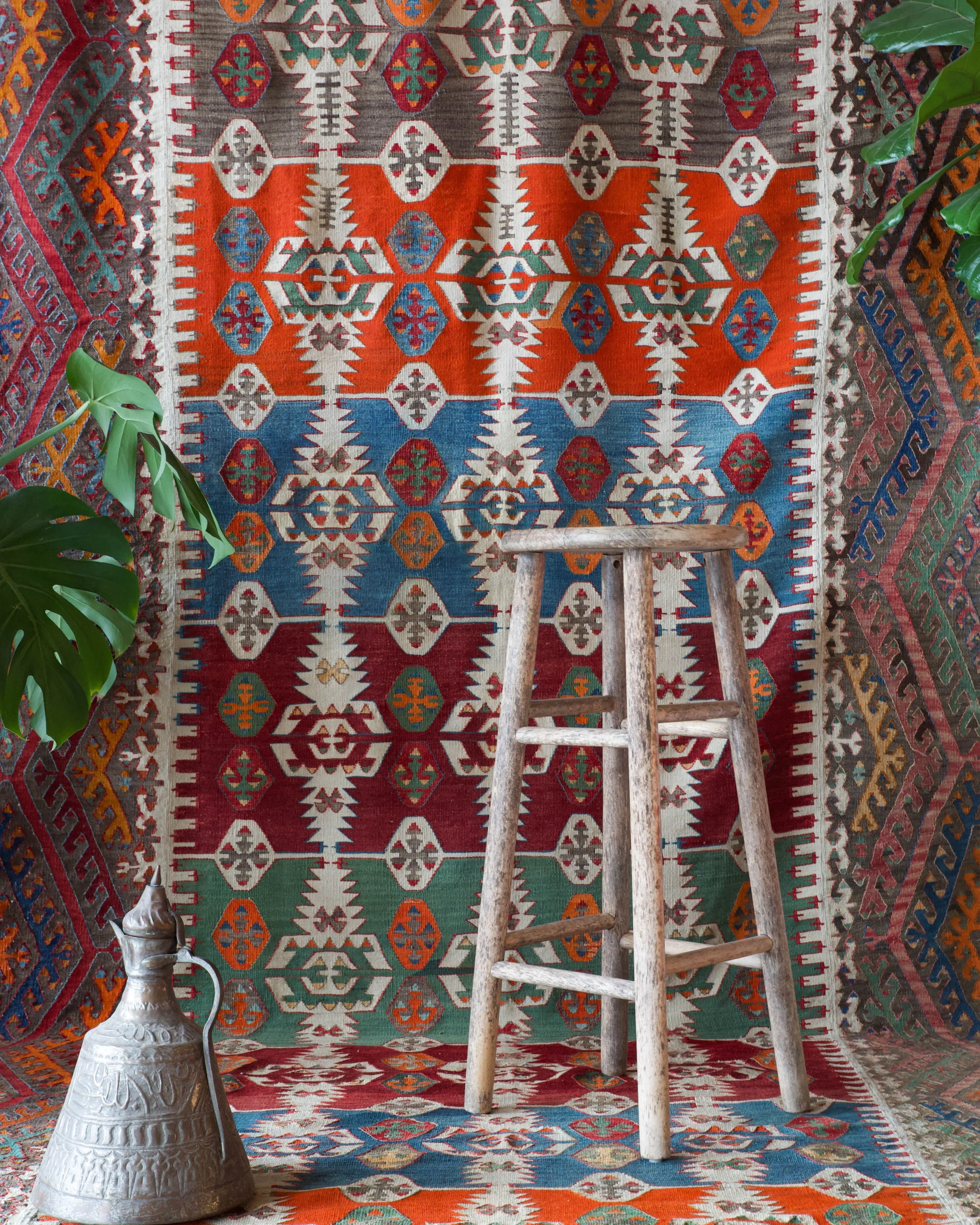 Antique Konya Hotamis Kilim Rug 5'5"x17'