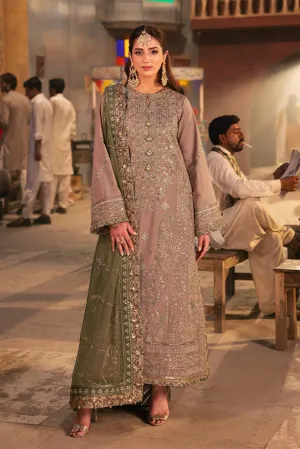 Asim Jofa Luxury Chiffon Embroidered 3 Pcs Twisted Chiffon AJKK-08
