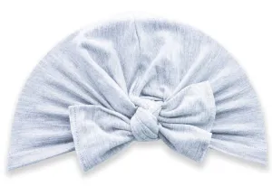 Baby Bling Heather Grey Knot Turban