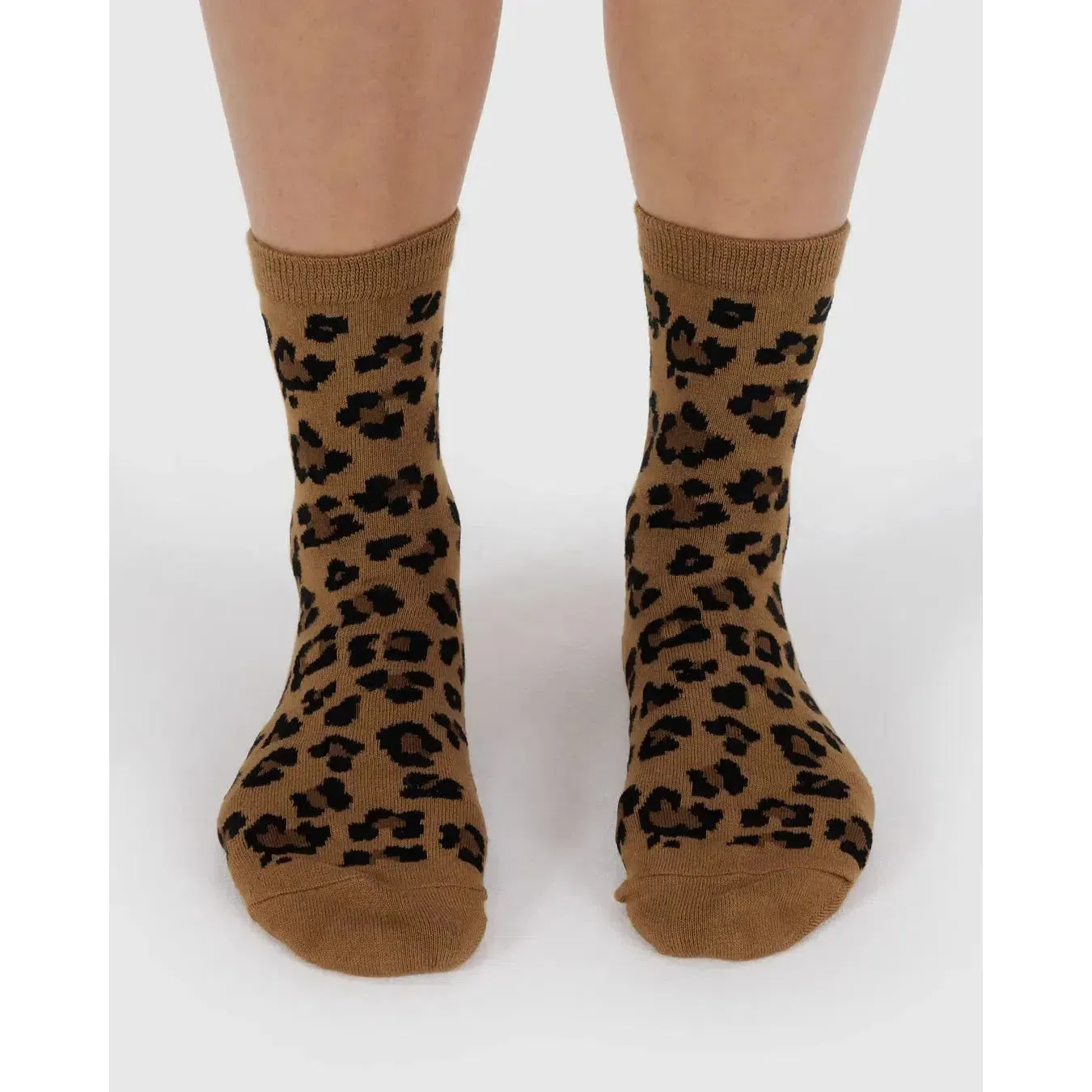 Baggu - Adult crew socks - Dark Leopard