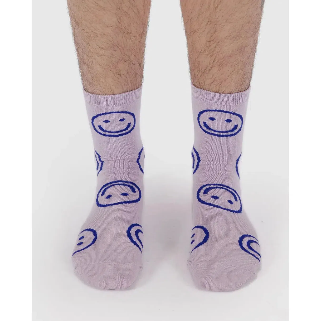 Baggu - Adult crew socks - Dusty Pink Happy
