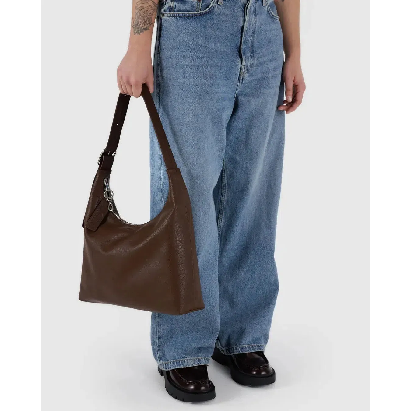 Baggu - Recycled Leather Shoulder bag - Brown
