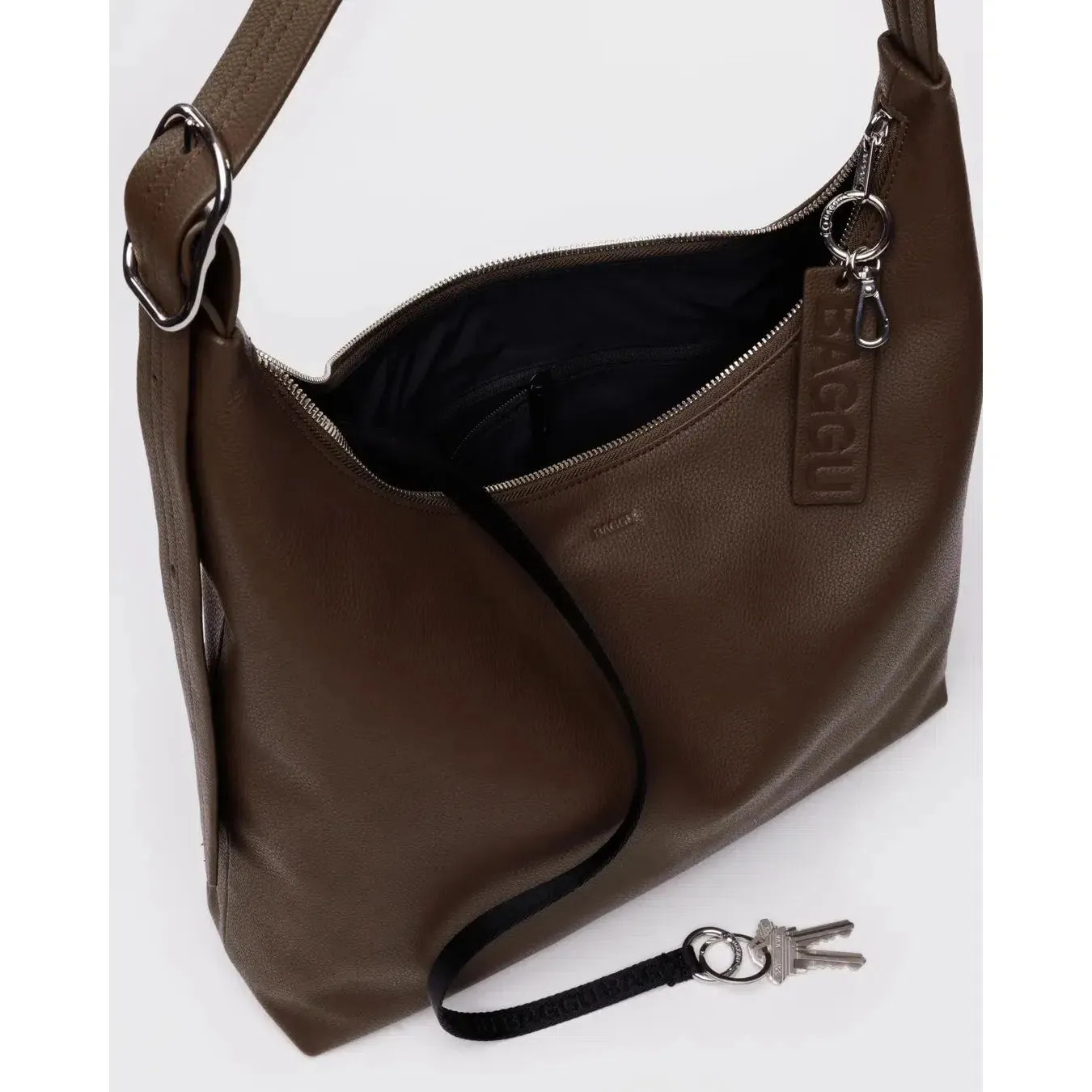 Baggu - Recycled Leather Shoulder bag - Brown