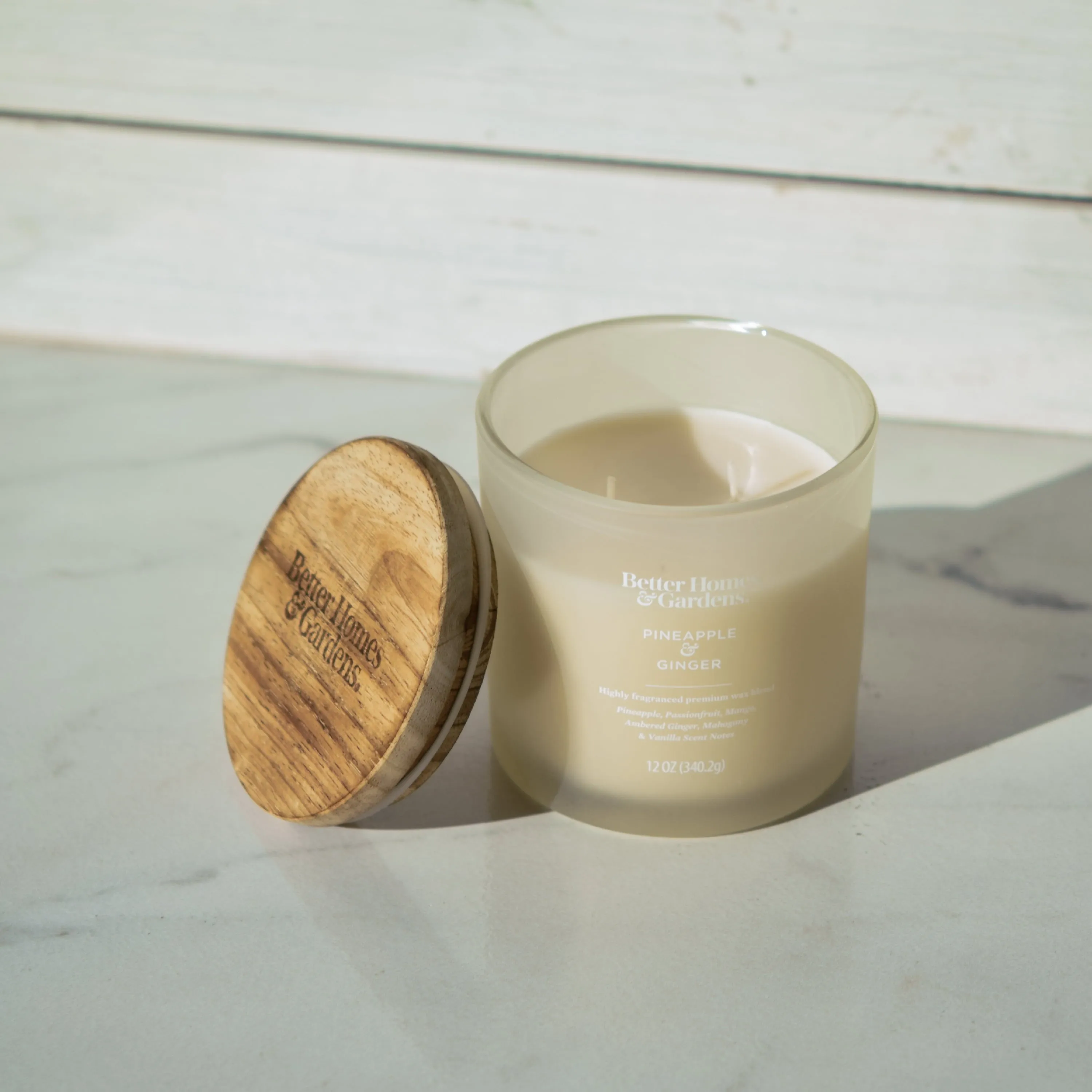 Better Homes & Gardens Pineapple & Ginger Scented 12 oz 2-Wick Candle