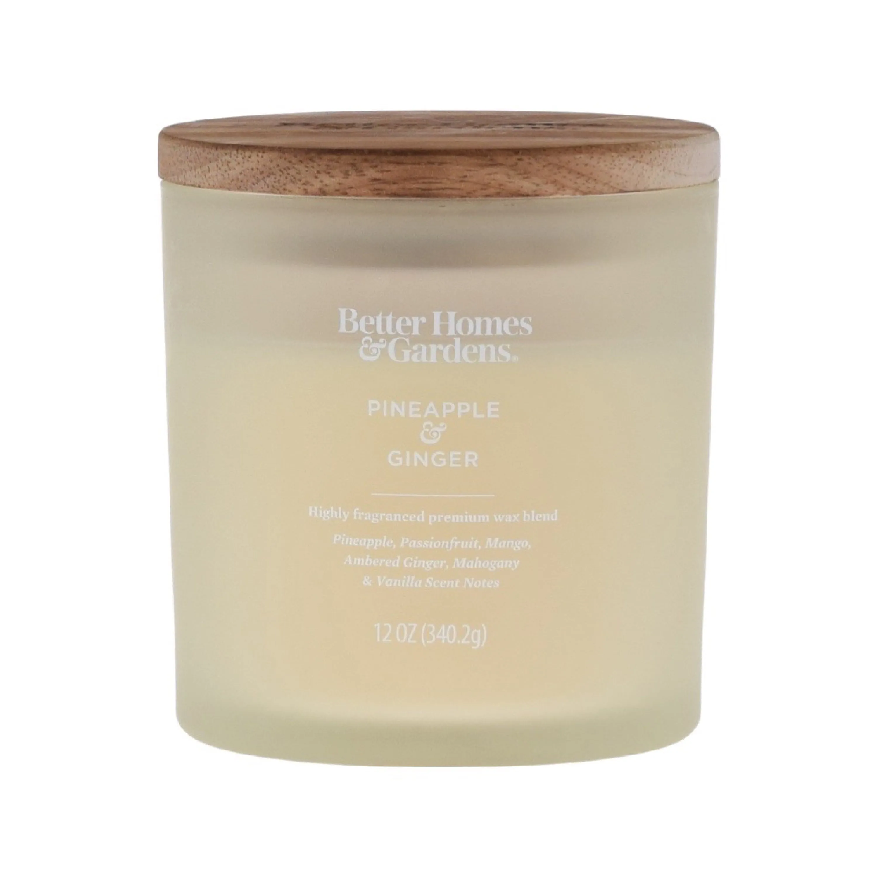 Better Homes & Gardens Pineapple & Ginger Scented 12 oz 2-Wick Candle