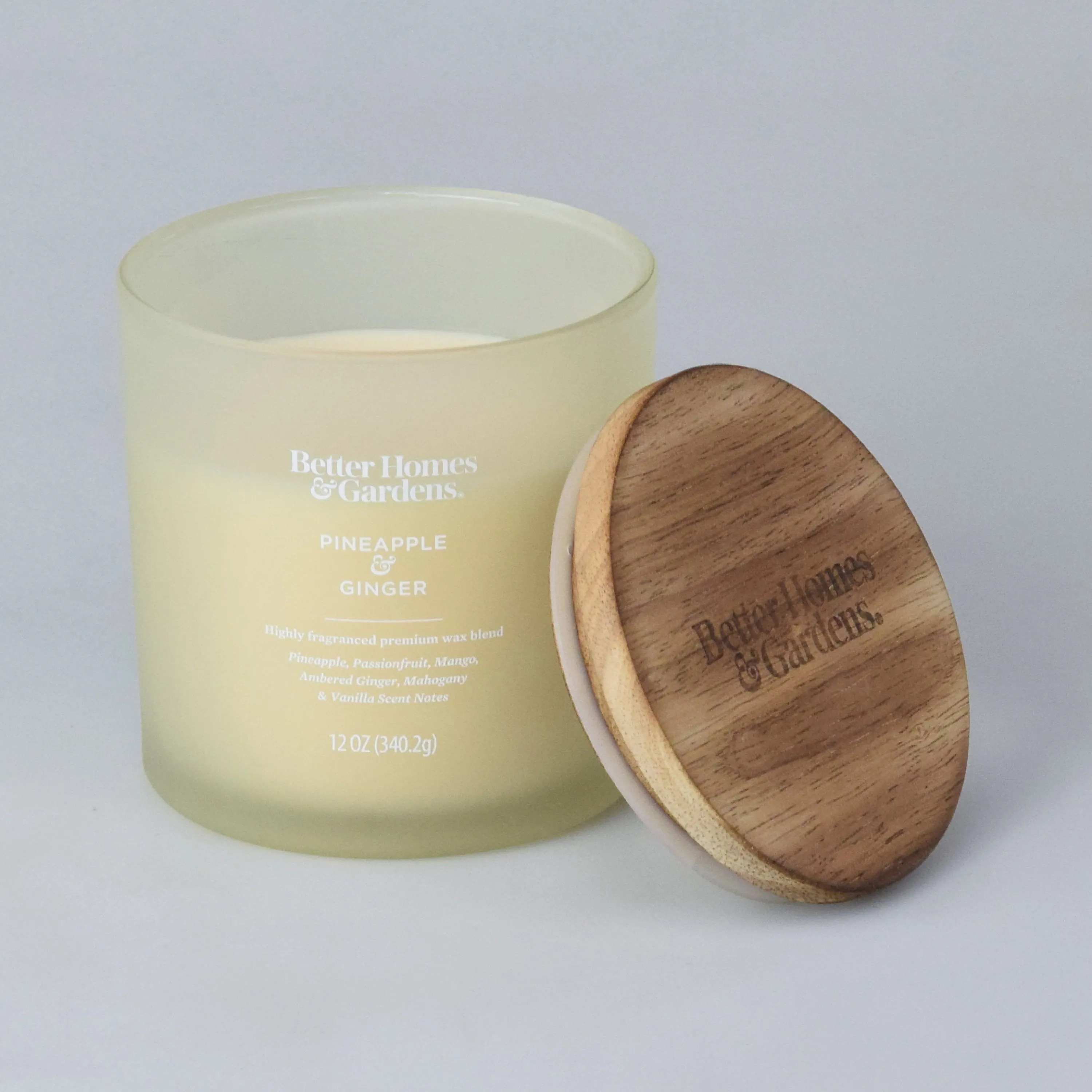 Better Homes & Gardens Pineapple & Ginger Scented 12 oz 2-Wick Candle