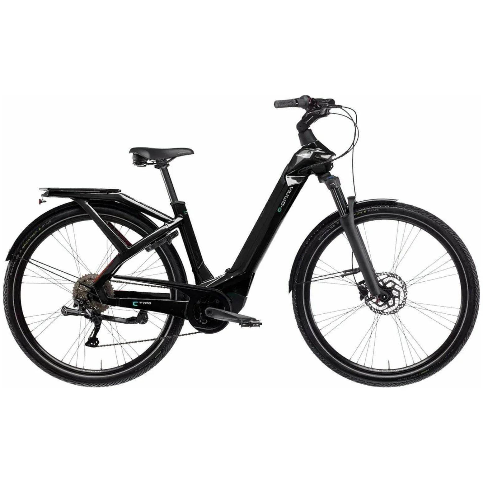 Bianchi E-Omnia C-Type Deore Electric Hybrid Bike 2022 - Black