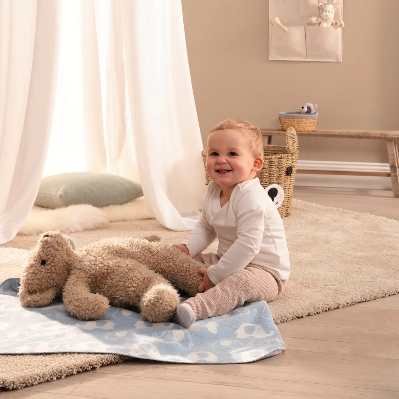 Biederlack Lovely & Sweet Throw Lovely Elephants