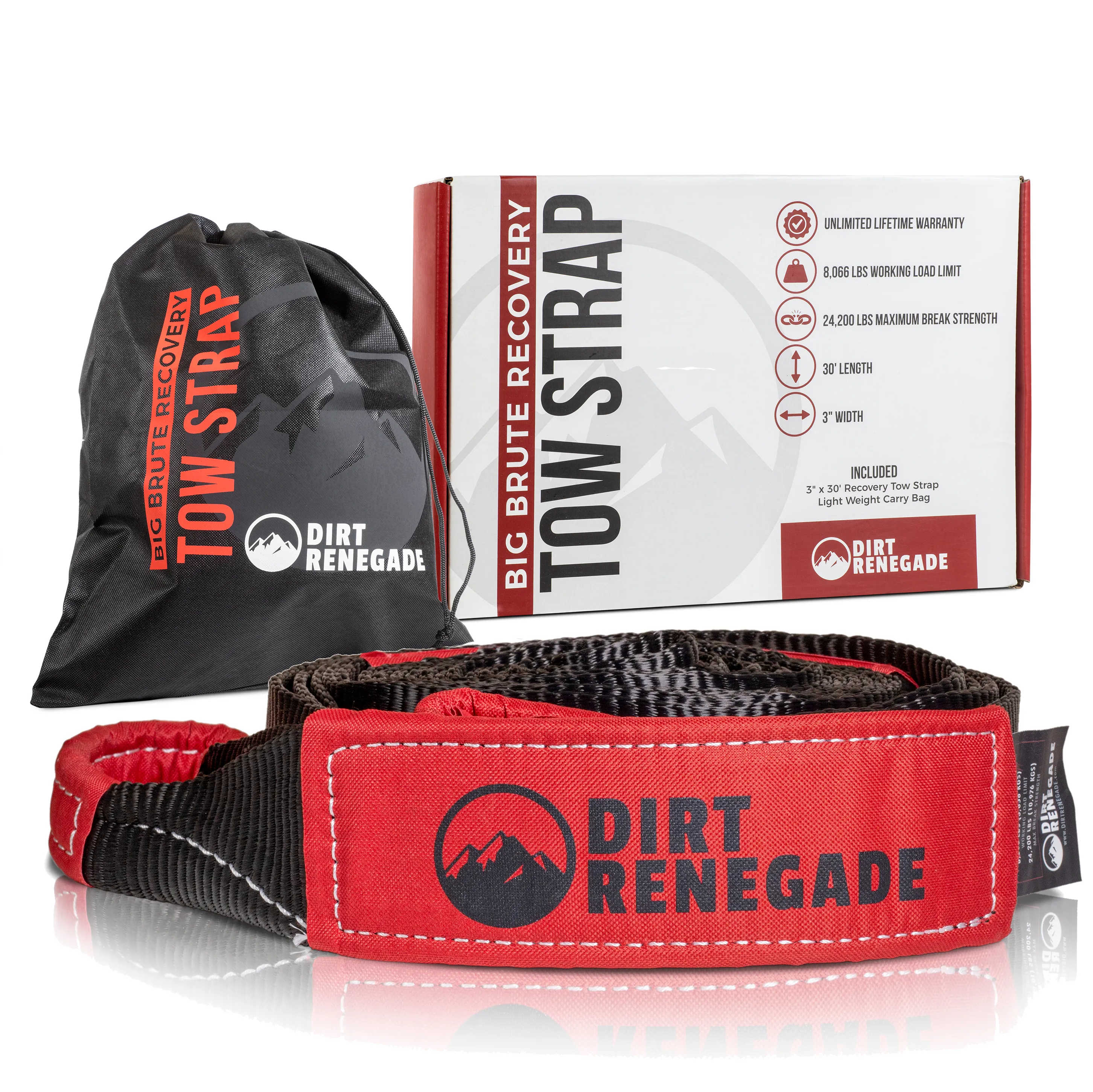 Big Brute 30' x 3" Recovery Tow Strap