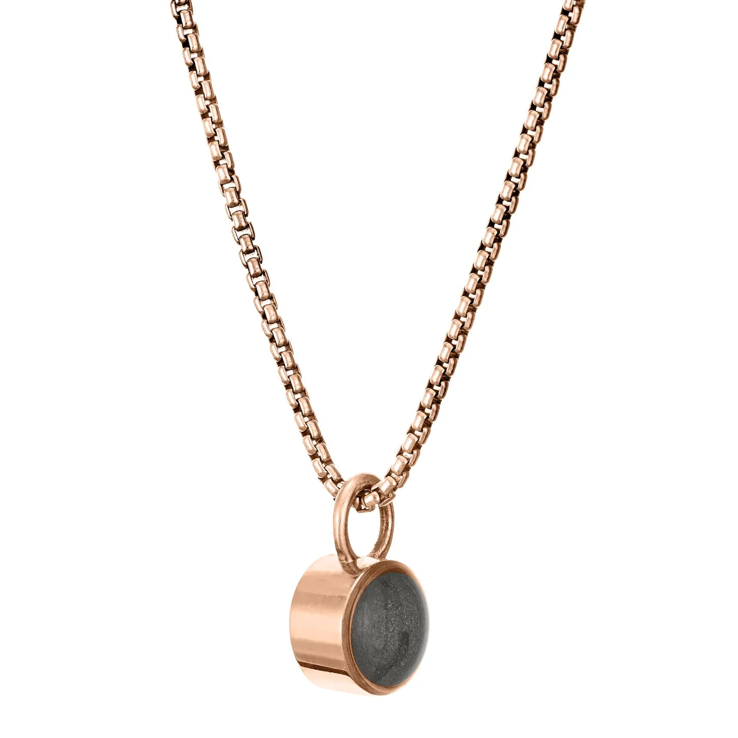 Bilateral Cremation Necklace in 14K Rose Gold