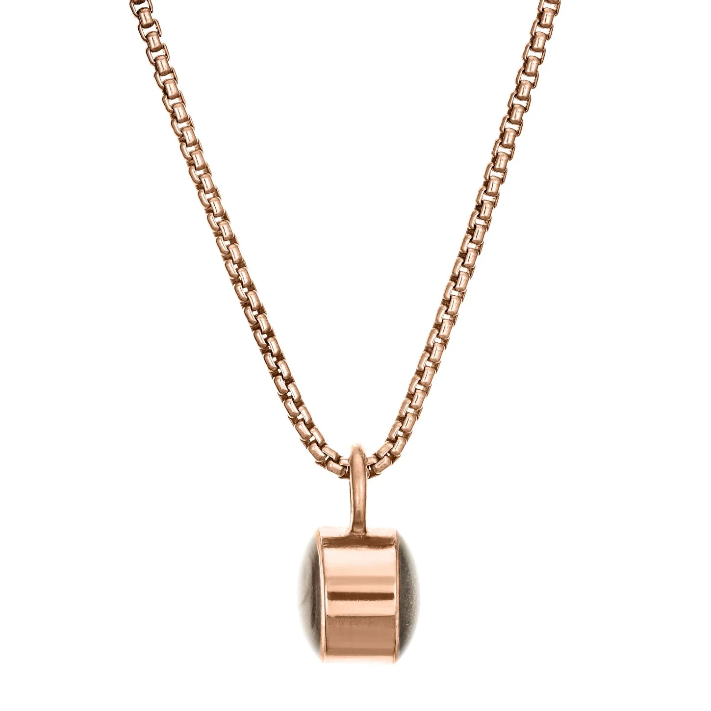 Bilateral Cremation Necklace in 14K Rose Gold