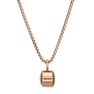 Bilateral Cremation Necklace in 14K Rose Gold
