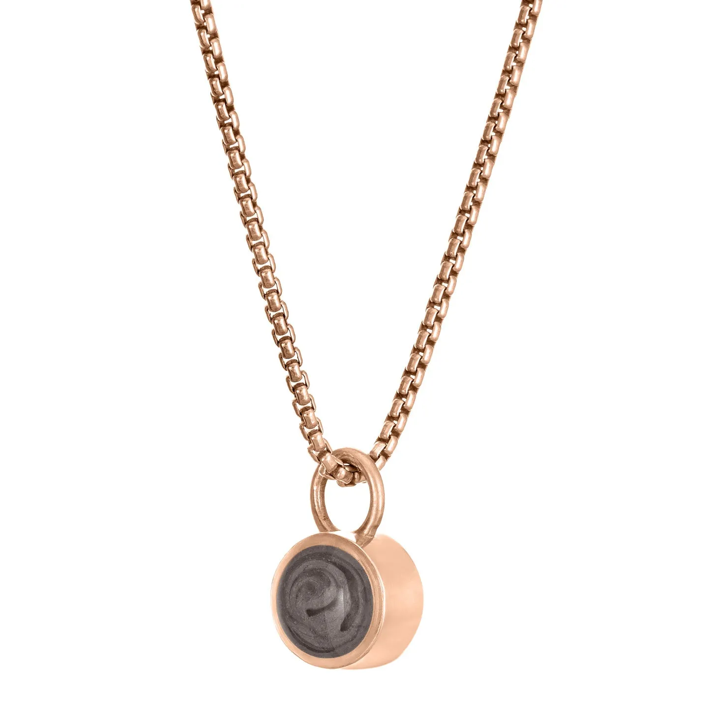Bilateral Cremation Necklace in 14K Rose Gold