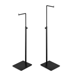 Black Bag Handbag Display Stand - Retail Countertop Adjustable Height Purse Display Stands Rack - Metal Purse Display Holder for Trade Show