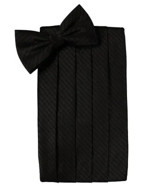 Black Palermo Kids Cummerbund