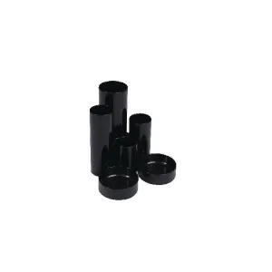 Black Tube Desk Tidy