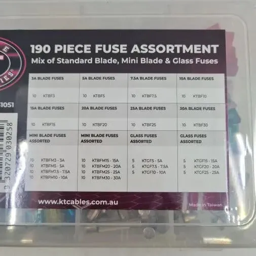 Blade Fuse Assortment 190pcs