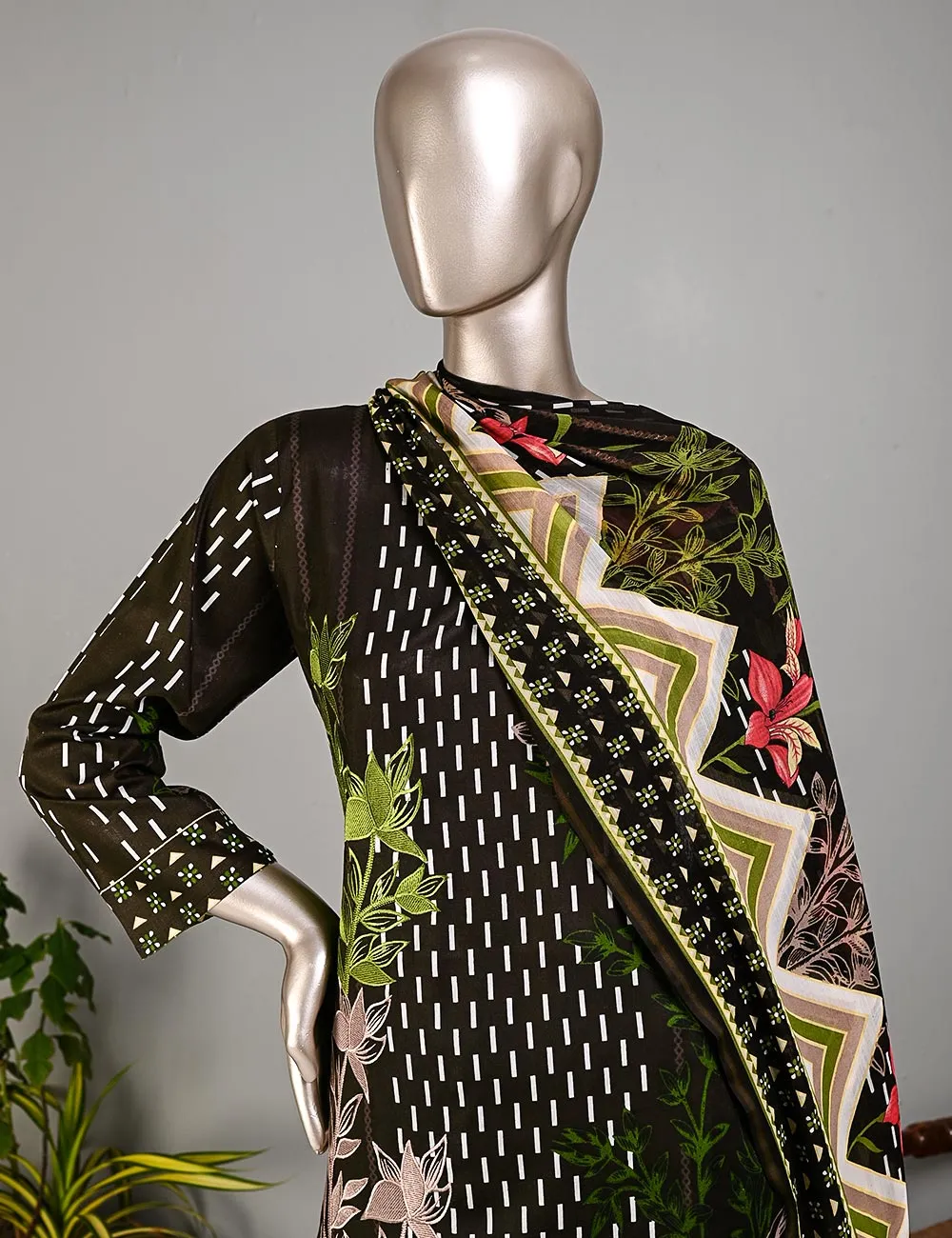 BLC-08 - Serendipity | Un-Stitched Embroidered Lawn Dress