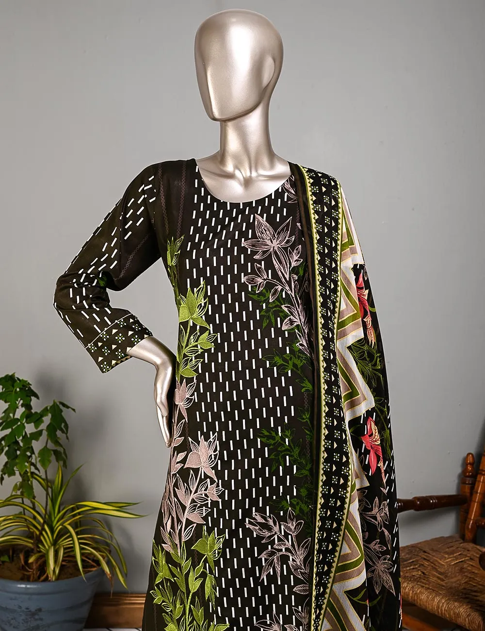 BLC-08 - Serendipity | Un-Stitched Embroidered Lawn Dress