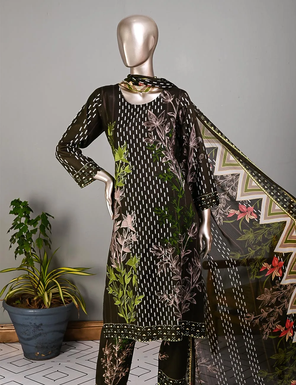 BLC-08 - Serendipity | Un-Stitched Embroidered Lawn Dress