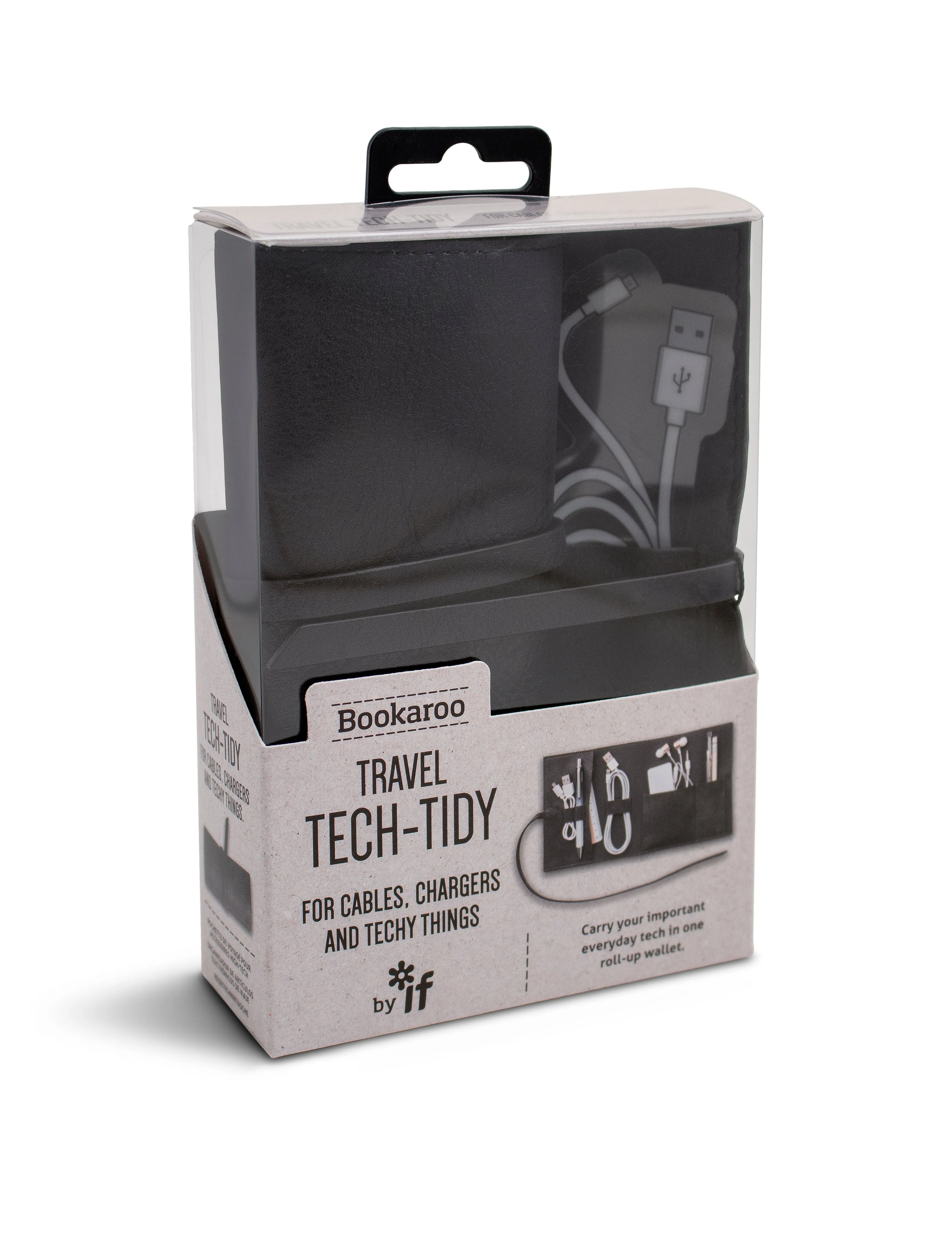 BOOKAROO TRAVEL TECH TIDY - BLACK